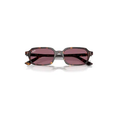 Ray Ban Zuri Bio-based Limited Sunglasses Havana Frame Violet Lenses 52-19