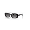 Ray Ban Sunglasses Woman Rb2221 - Black Frame Grey Lenses Polarized 53-18 In Black