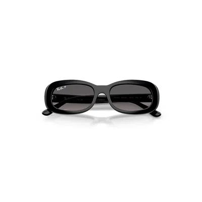 Ray Ban Rb2221 Sunglasses Black Frame Grey Lenses Polarized 56-18