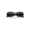 Ray Ban Rb2221 Sunglasses Havana Frame Green Lenses 55-18 In Brown