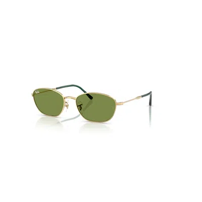 Ray Ban Sunglasses Woman Rb3749 - Arista Gold Frame Green Lenses 58-18