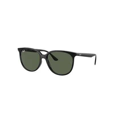 Ray Ban Sunglasses Female Rb4378 - Black Frame Green Lenses 54-16