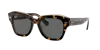 Ray Ban State Street Sunglasses Tortoise Frame Grey Lenses 52-20 In Tortoise