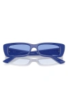 Ray Ban Teru Bio-based Sunglasses Electric Blue Frame Blue Lenses 54-17 In Blue