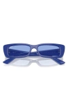 Ray Ban Teru 54mm Rectangle Sunglasses In Blue