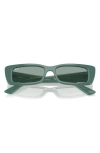 Ray Ban Teru 54mm Rectangle Sunglasses In Dark Green