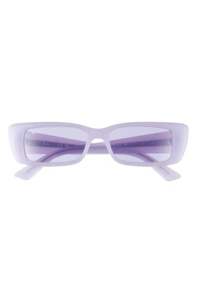 Ray Ban Teru 54mm Rectangle Sunglasses In Purple