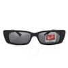 Ray Ban Teru Bio Based Dark Grey Rectangular Unisex Sunglasses Rb4425 667787 54