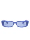 Ray Ban Teru Bio-based Rectangle-frame Sunglasses In Blue