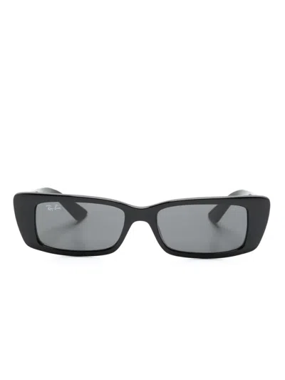 Ray Ban Teru Rectangle-frame Sunglasses In Black