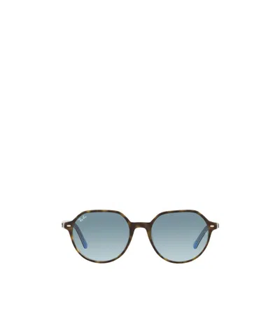 Ray Ban Thalia Round Frame Sunglasses In Blue
