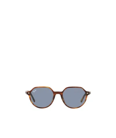 Ray Ban Thalia Round-frame Sunglasses In Blue