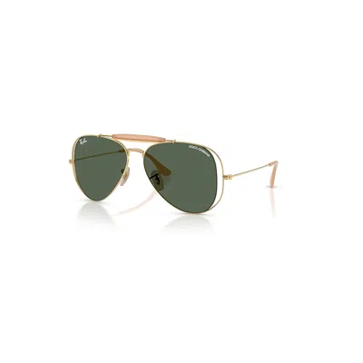 Ray Ban The Outdoorsman By Dolce&gabbana Sonnenbrillen Arista Gold Fassung Grün Glas 53-14