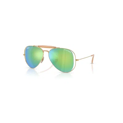 Ray Ban The Outdoorsman By Dolce&gabbana Sonnenbrillen Arista Gold Fassung Grün Glas 58-14