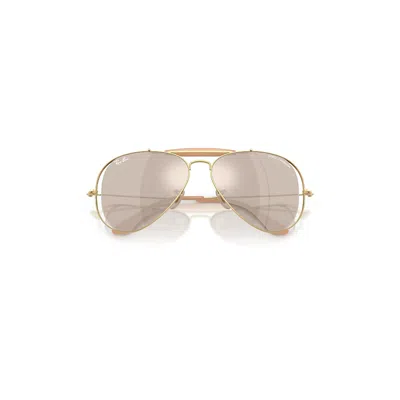 Ray Ban The Outdoorsman By Dolce&gabbana Sunglasses Arista Gold Frame Gold Lenses 53-14