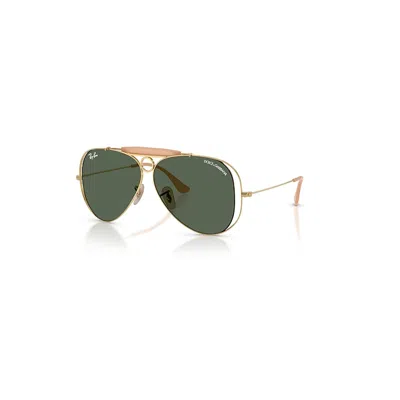 Ray Ban The Shooter By Dolce&gabbana Sonnenbrillen Arista Gold Fassung Grün Glas 53-09