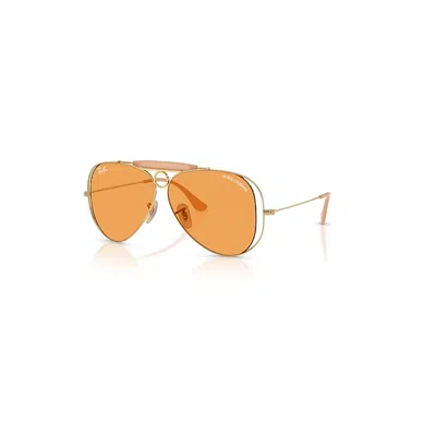 Ray Ban The Shooter By Dolce&gabbana Sonnenbrillen Arista Gold Fassung Orange Glas 58-09