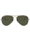 Ray Ban Tinted-lenses Aviator-frame Sunglasses In Rosa