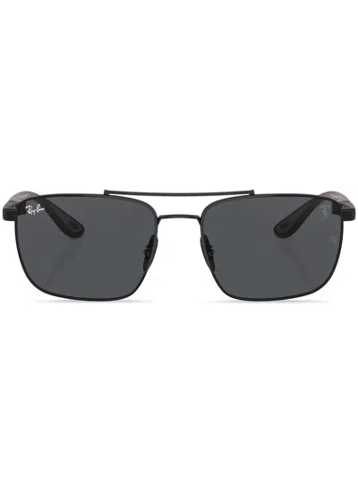 Ray Ban Tinted-lenses Double-bridge Sunglasses In Schwarz