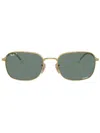Ray Ban Tinted-lenses Square-frame Sunglasses In Gold