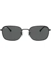 Ray Ban Tinted-lenses Square-frame Sunglasses In Schwarz