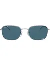 Ray Ban Tinted-lenses Square-frame Sunglasses In Silber