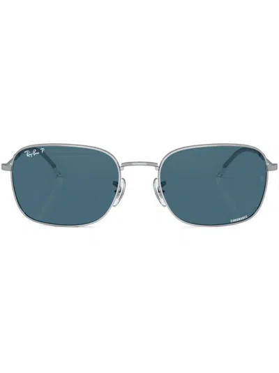 Ray Ban Tinted-lenses Square-frame Sunglasses In Silber