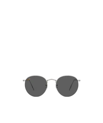 Ray Ban Tinted Round-frame Sunglasses In Black
