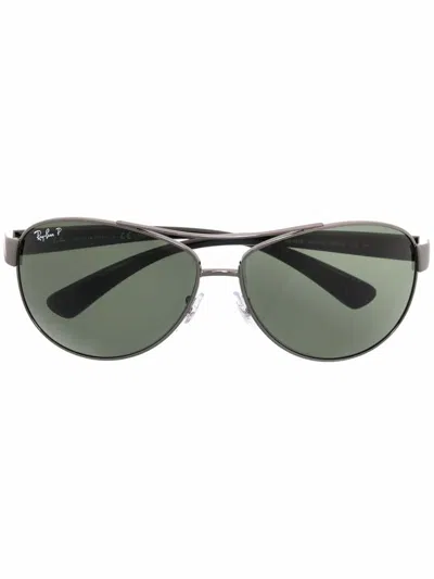Ray Ban Tinted Round-frame Sunglasses In Grey