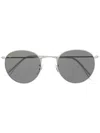 Ray Ban Tinted Round-frame Sunglasses In Silver
