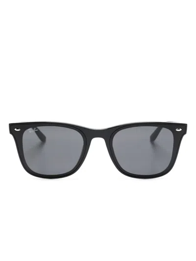 Ray Ban Tinted Square-frame Sunglasses In Black