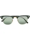 Ray Ban Tinted Straight-arm Sunglasses In Green