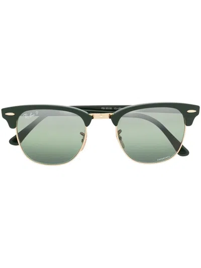 Ray Ban Tinted Straight-arm Sunglasses In Green