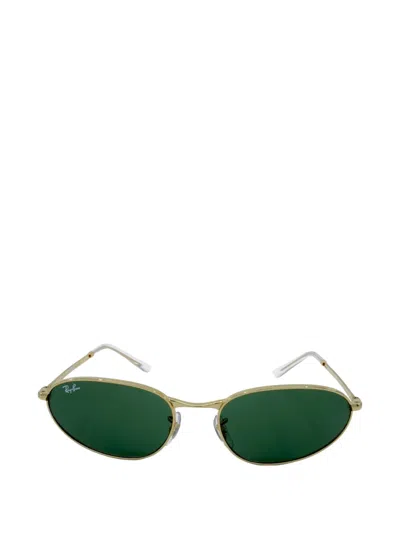 Ray Ban Tinted-lens Sunglasses In Green