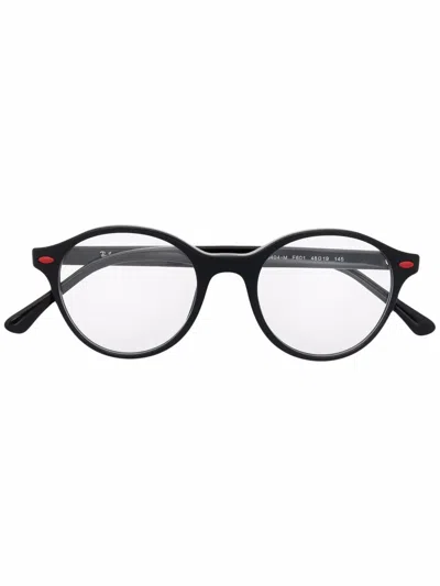 Ray Ban Tortoiseshell-frame Glasses In Black
