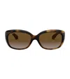 Ray Ban Tortoiseshell Jackie Ohh Sunglasses In Brown
