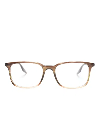 Ray Ban Tortoiseshell Rectangle-frame Glasses In Brown