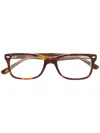 Ray Ban Tortoiseshell Square Frame Glasses In Brown