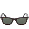 Ray Ban Tortoiseshell Square Sunglasses In Gray