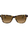 Ray Ban Tortoiseshell Wayfarer Sunglasses In Brown
