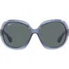 Ray Ban Jackie Ohh Ii Transparent Grey Butterfly Ladies Sunglasses Rb4098 659281 60 In Blue