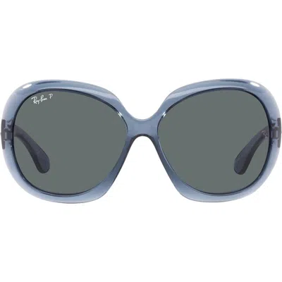 RAY BAN RAY-BAN TRANSPARENT 60MM POLARIZED BUTTERFLY SUNGLASSES