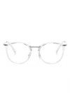 Ray Ban Transparent-frame Glasses In White