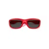 Ray Ban Ultra Wrap 003 Next Generation Collection Sunglasses Red Frame Black Lenses 86-20 In Red