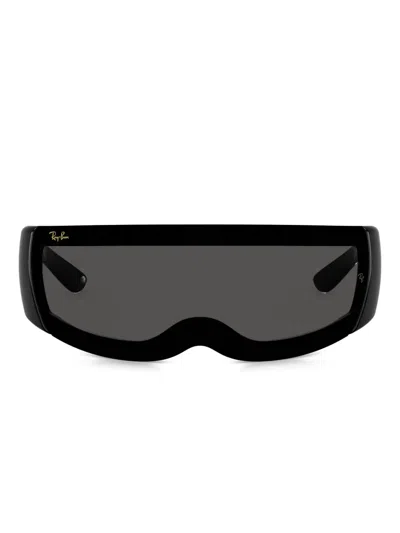 RAY BAN ULTRA WRAP GEOMETRIC SUNGLASSES