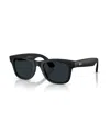 Ray Ban Unisex Ai Glasses, Meta Wayfarer Rw4012 Transitions In Black