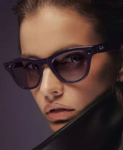 Ray Ban Unisex Ai Meta Gen2 Skyler Glasses Collection In Black