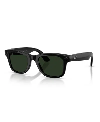 Ray Ban Unisex Ai Meta Gen2 Wayfarer Transitions Glasses, Rw4012 In Black