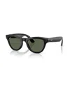 Ray Ban Unisex Ai Meta Skyler Sunglasses, Rw4010 In Green
