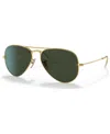 Ray Ban Unisex Aviator Aviation Collection Sunglasses, Rb3025 Aviator La 58 In Gold-tone